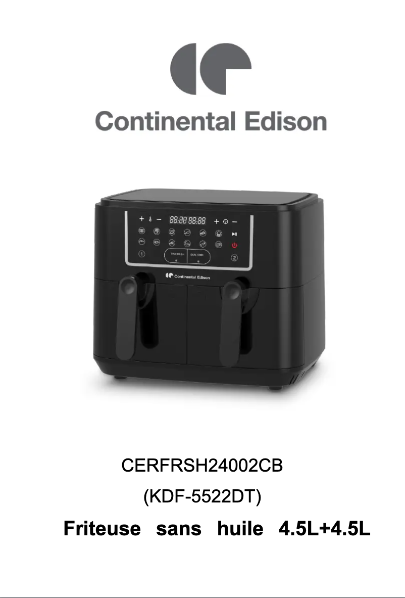 Page 1 de la notice Manuel utilisateur Continental Edison CERFRSH24002CB