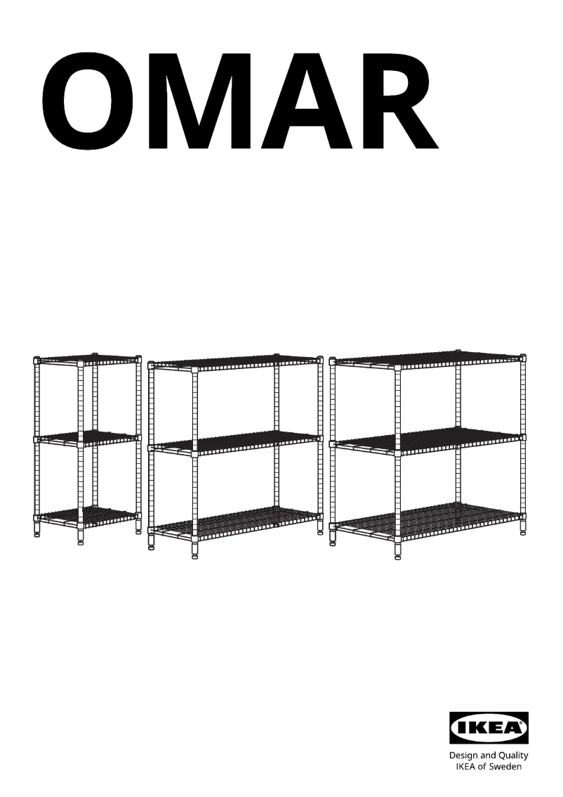 Page 1 de la notice Manuel utilisateur Ikea OMAR 705.401.61