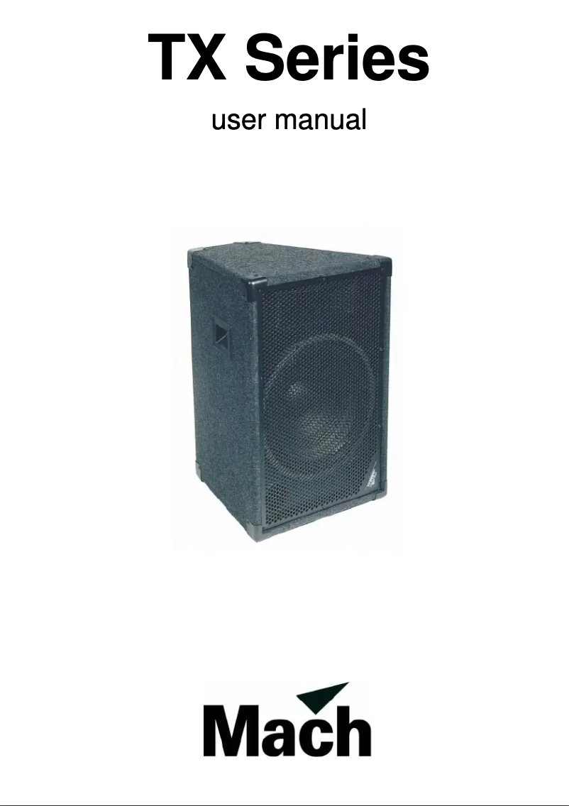 Page 1 de la notice Manuel utilisateur Martin TXS 18