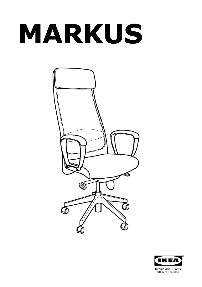 Page 1 de la notice Manuel utilisateur Ikea MARKUS