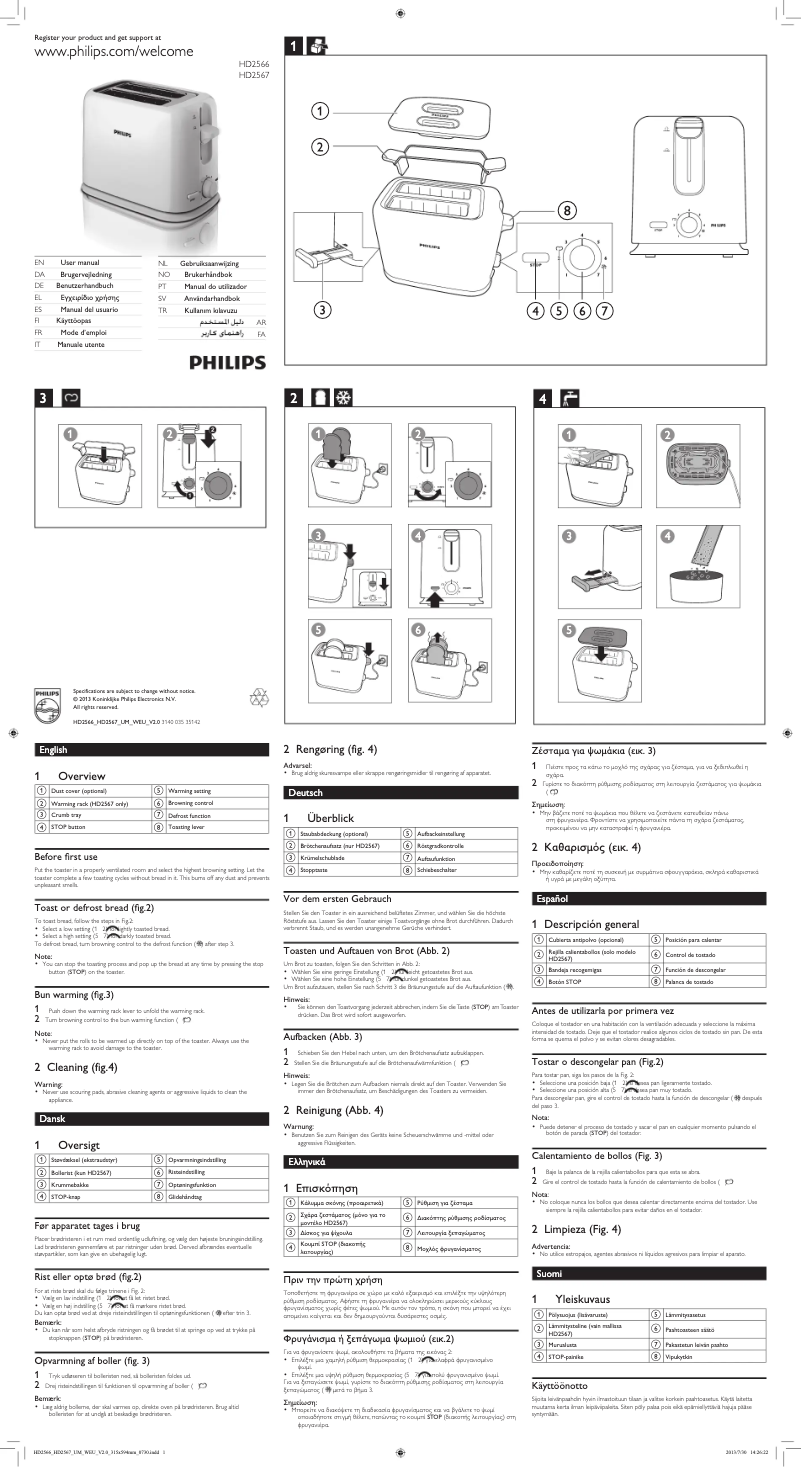 Página 1 del manual Manual de usuario Philips Daily Collection HD2567