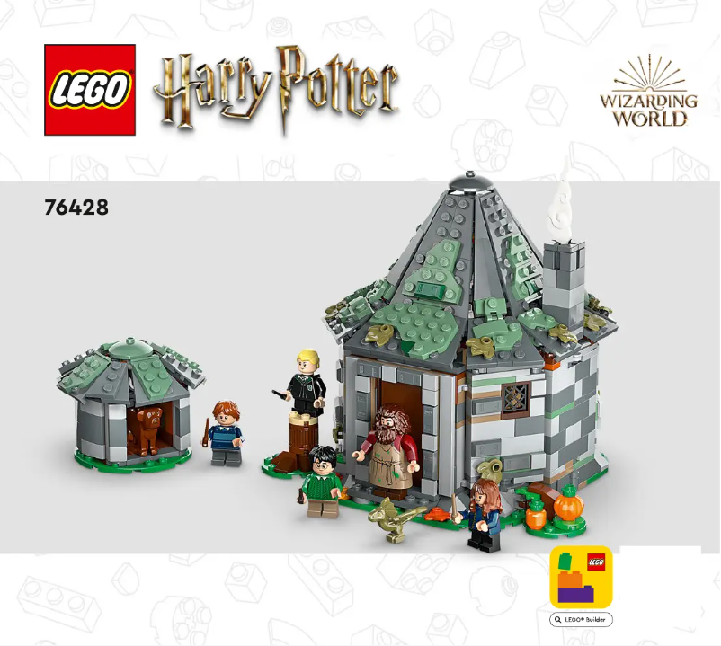 Page 1 de la notice Consignes visuelles Lego Harry Potter 76428