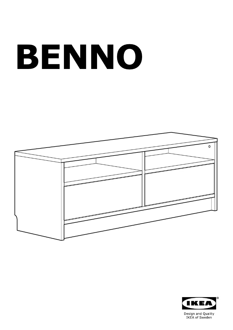 Page 1 de la notice Manuel utilisateur Ikea BENNO 905.066.51