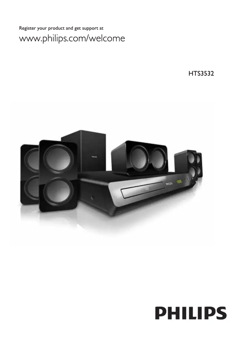 Page n°1 - Manuel utilisateur Philips Immersive Sound HTS3532BL