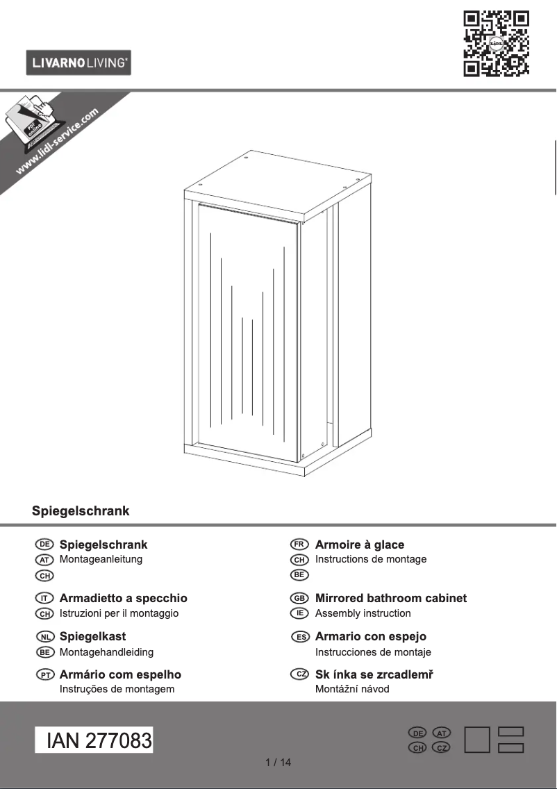 Page 1 de la notice Manuel utilisateur Livarno Lux IAN 277083