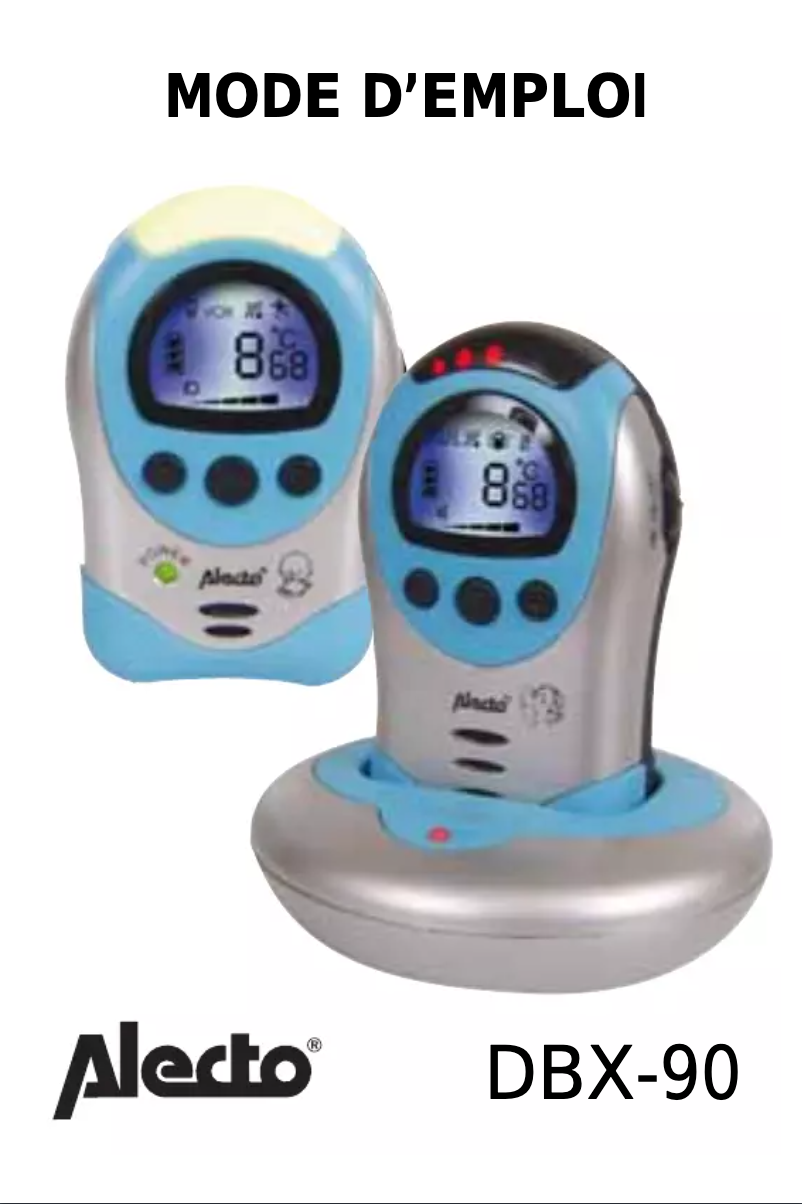 Page 1 de la notice Manuel utilisateur Alecto DBX-90