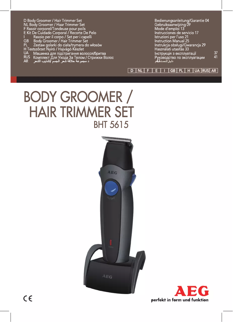 Page 1 de la notice Manuel utilisateur AEG BHT 5615