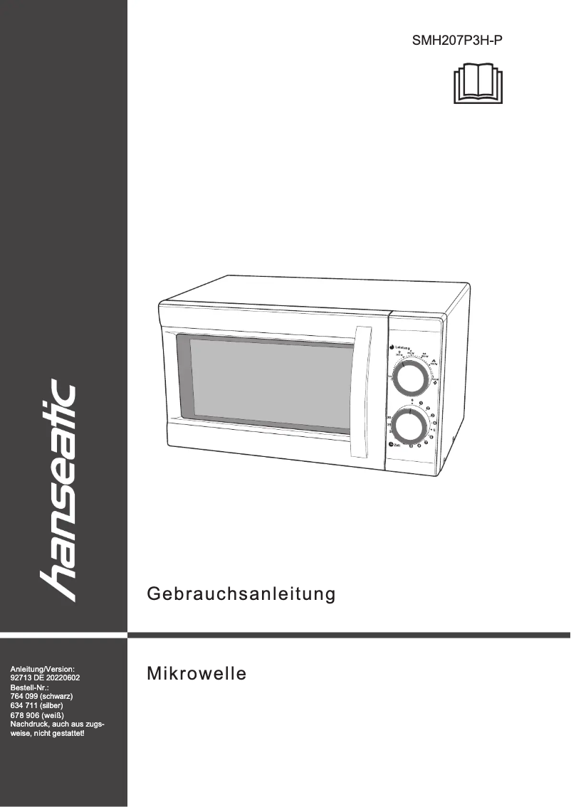 Page 1 de la notice Manuel utilisateur Hanseatic SMH207P3H-P