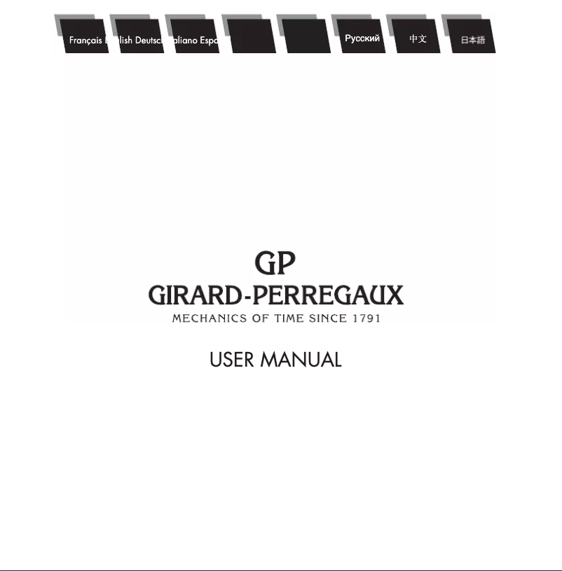 Page 1 de la notice Manuel utilisateur Girard-Perregaux Laureato 80189D11A431-11A