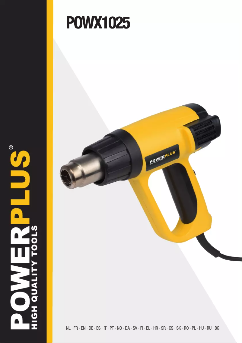 Page 1 de la notice Manuel utilisateur PowerPlus POWX1025