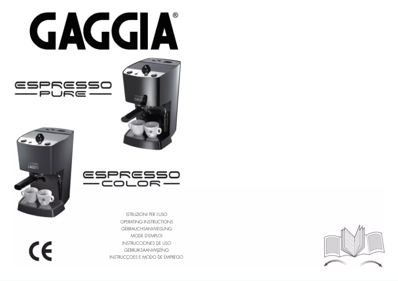 Page 1 de la notice Manuel utilisateur Gaggia RI8154