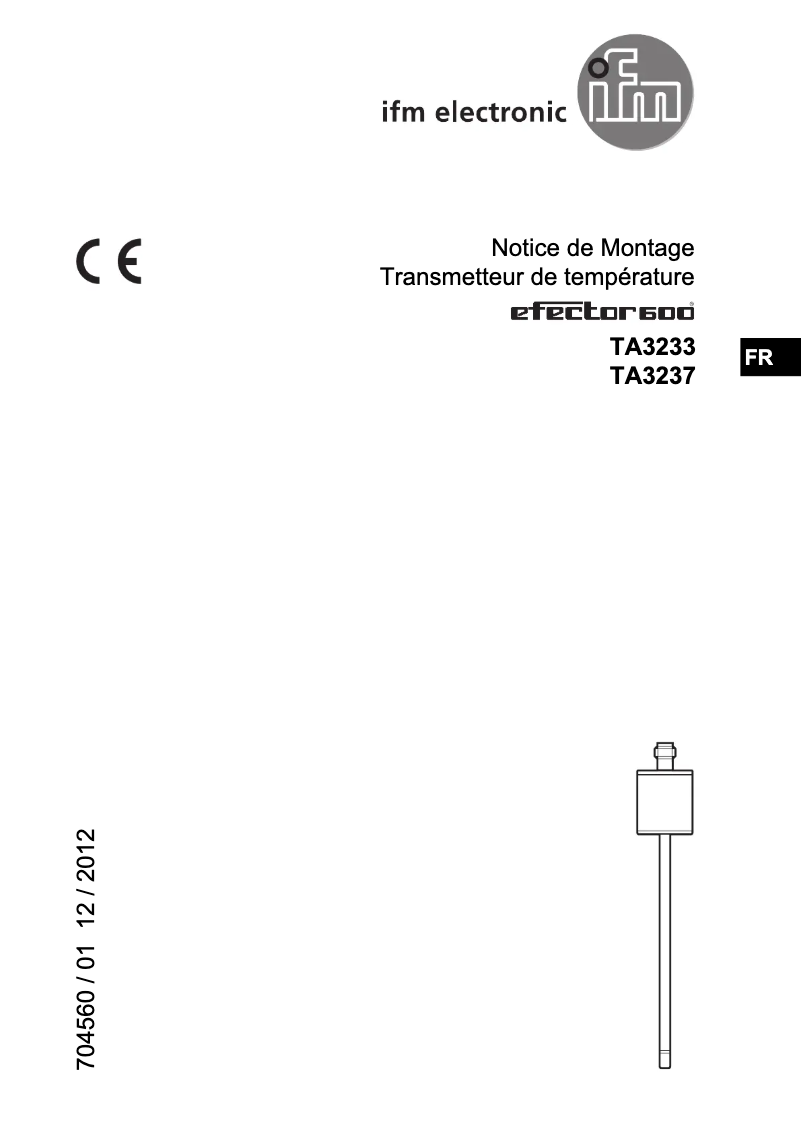 Página 1 del manual Manual de usuario IFM TA3237