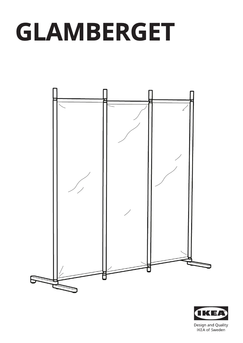 Page 1 de la notice Manuel utilisateur Ikea GLAMBERGET 905.647.35