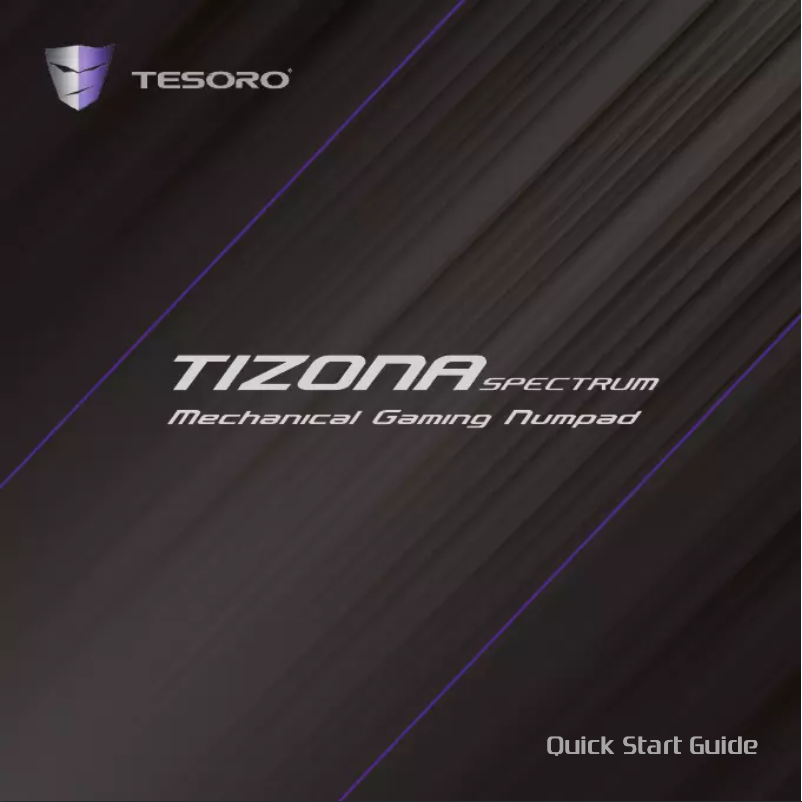 Page 1 de la notice Manuel utilisateur Tesoro Tizona Spectrum