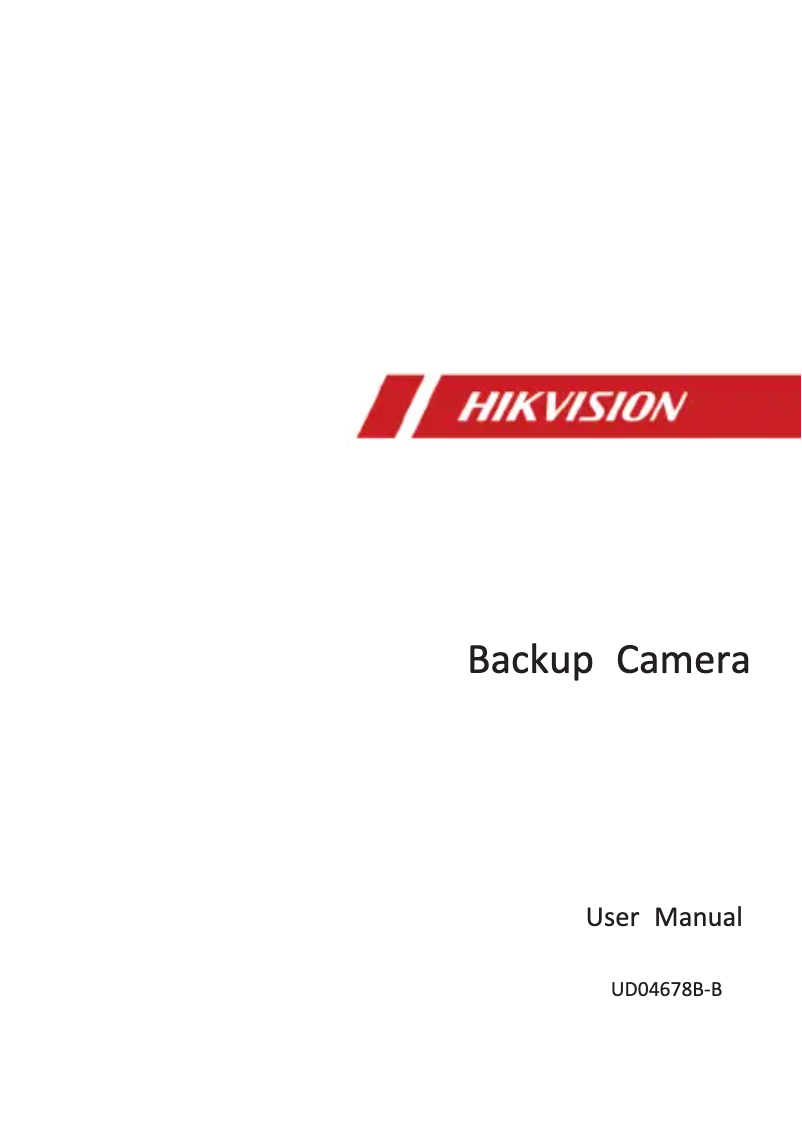 Page 1 de la notice Manuel utilisateur Hikvision AE-VC253T-IT