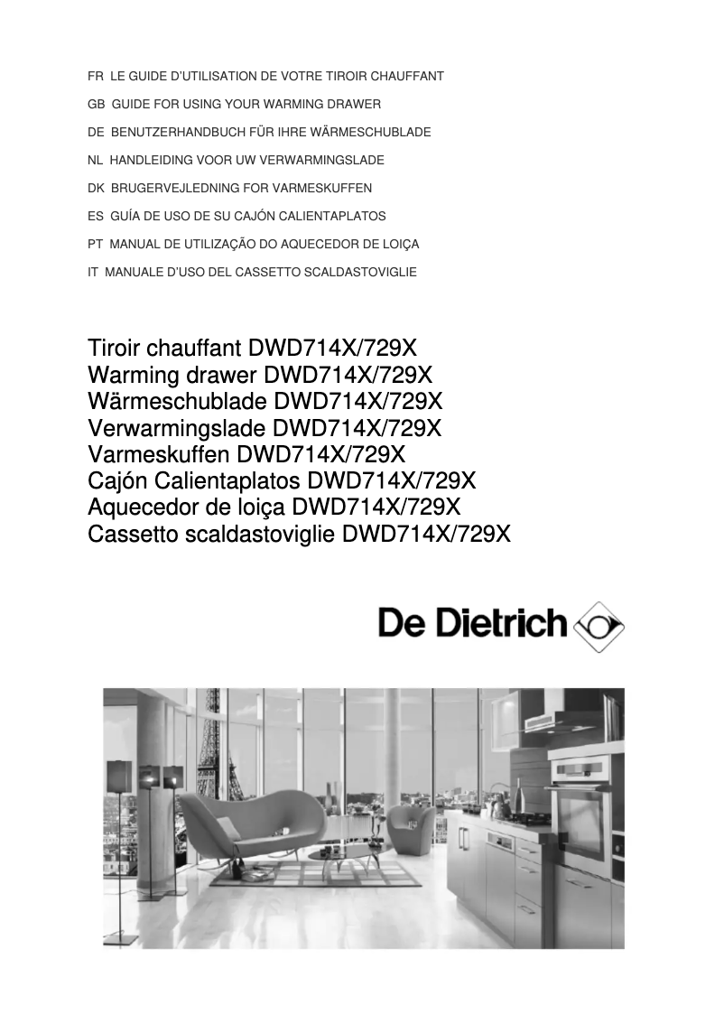 Page 1 de la notice Manuel utilisateur De Dietrich DWD914X