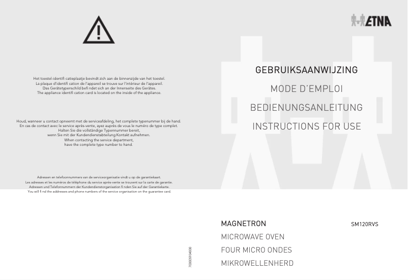 Página 1 del manual Manual de usuario Etna SM120RVS