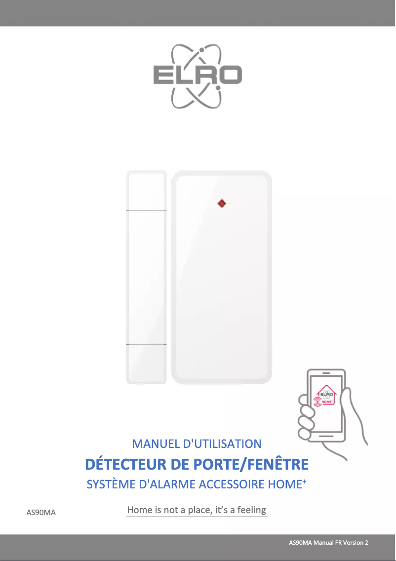 Page 1 of the manual User Manual Elro AS90MA