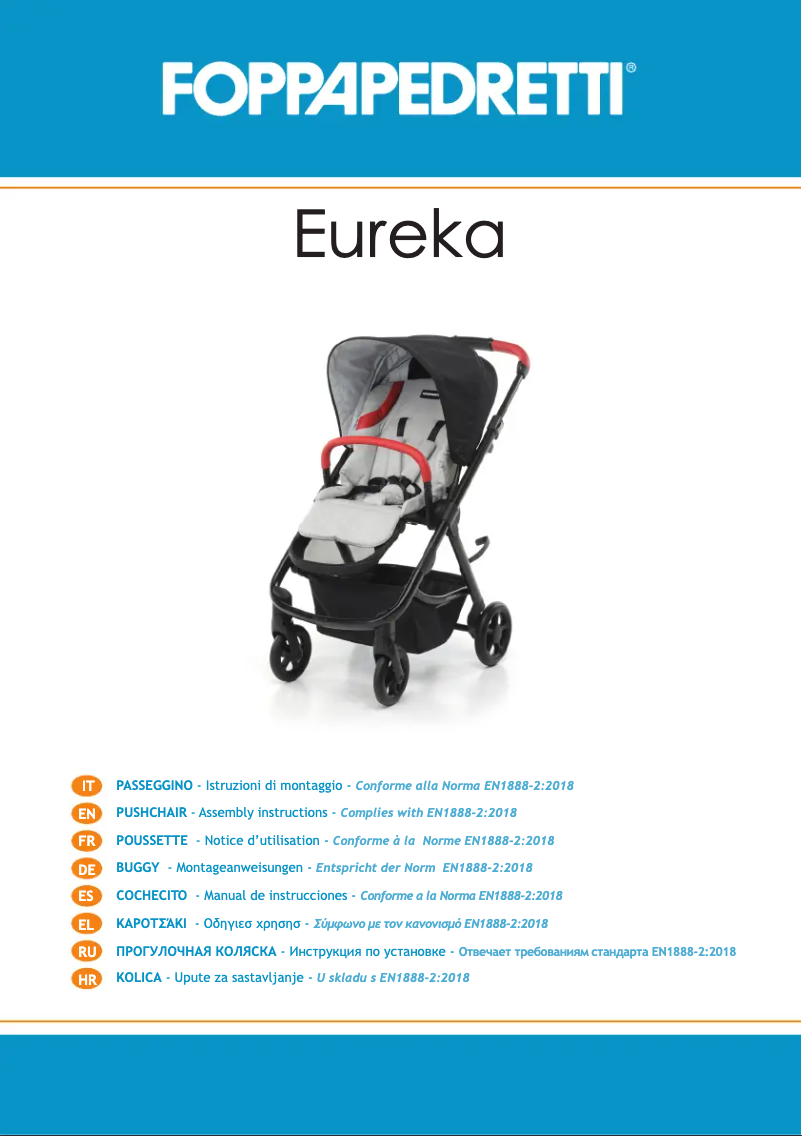Page 1 de la notice Manuel utilisateur Foppapedretti Eureka