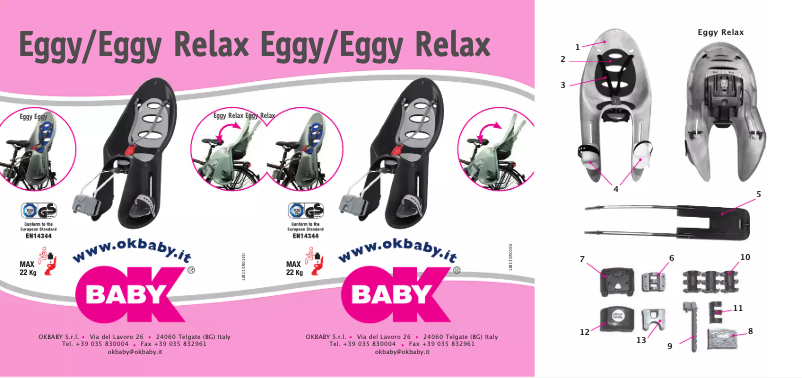 Page 1 de la notice Manuel utilisateur OKBABY Eggy Relax