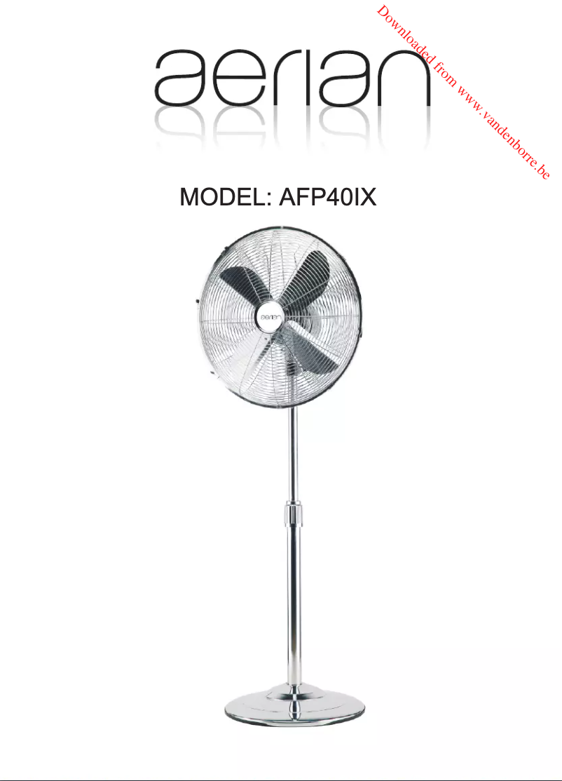 Page 1 de la notice Manuel utilisateur Aerian AFP40IX