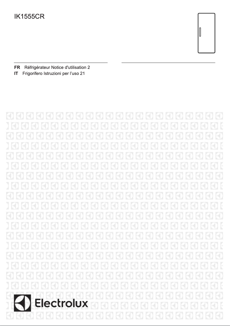 Página 1 del manual Manual de usuario Electrolux IK1555CR