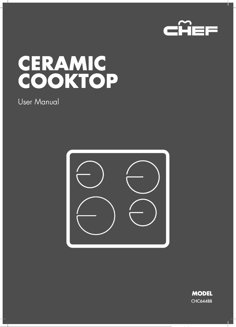 Page 1 de la notice Manuel utilisateur Chef CHC644BB