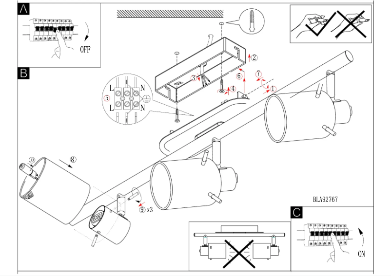 Page 1 de la notice Manuel utilisateur Eglo Tarolo 1