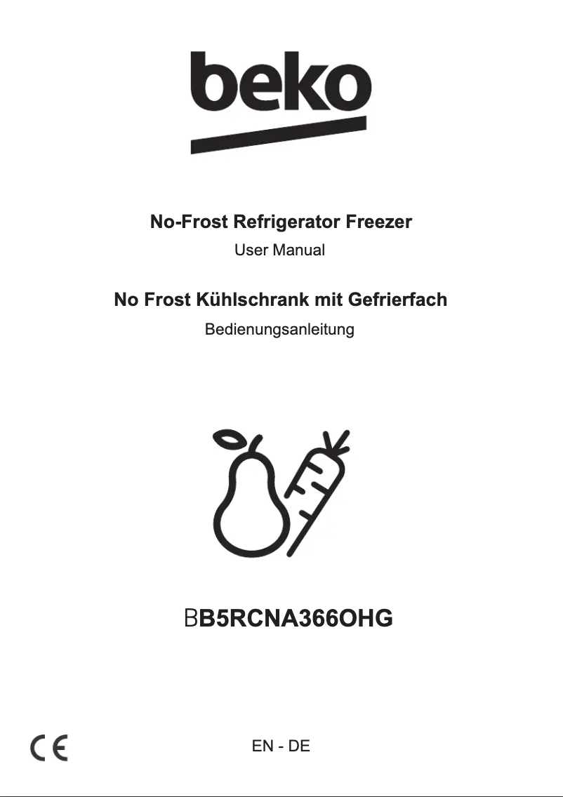 Page 1 de la notice Manuel utilisateur Beko B5RCNA366OHG