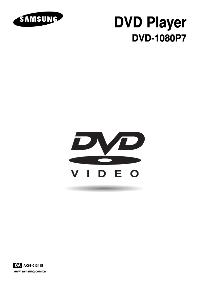 Page 1 de la notice Manuel utilisateur Samsung DVD-1080P7