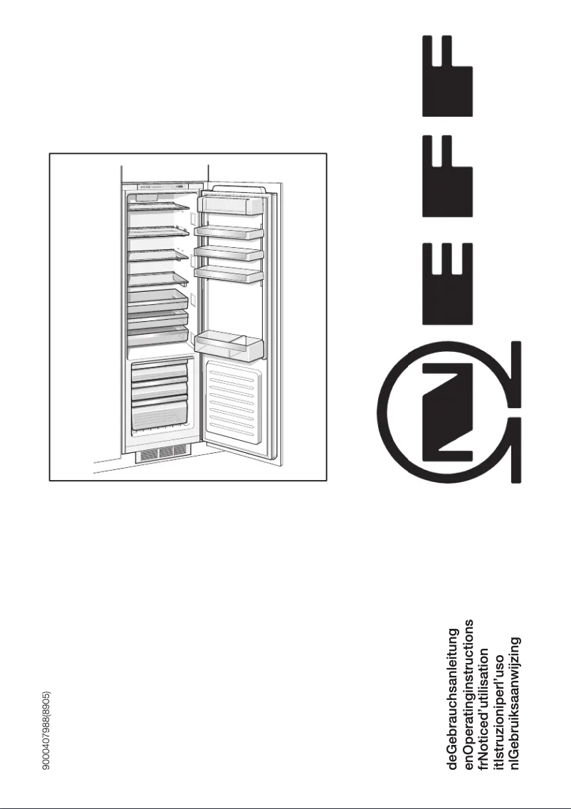 Page 1 de la notice Manuel utilisateur Neff K 8315 XO