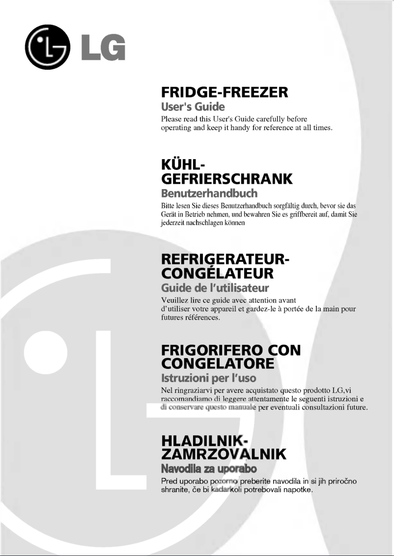 Page 1 de la notice Manuel utilisateur LG GR-439BUJA