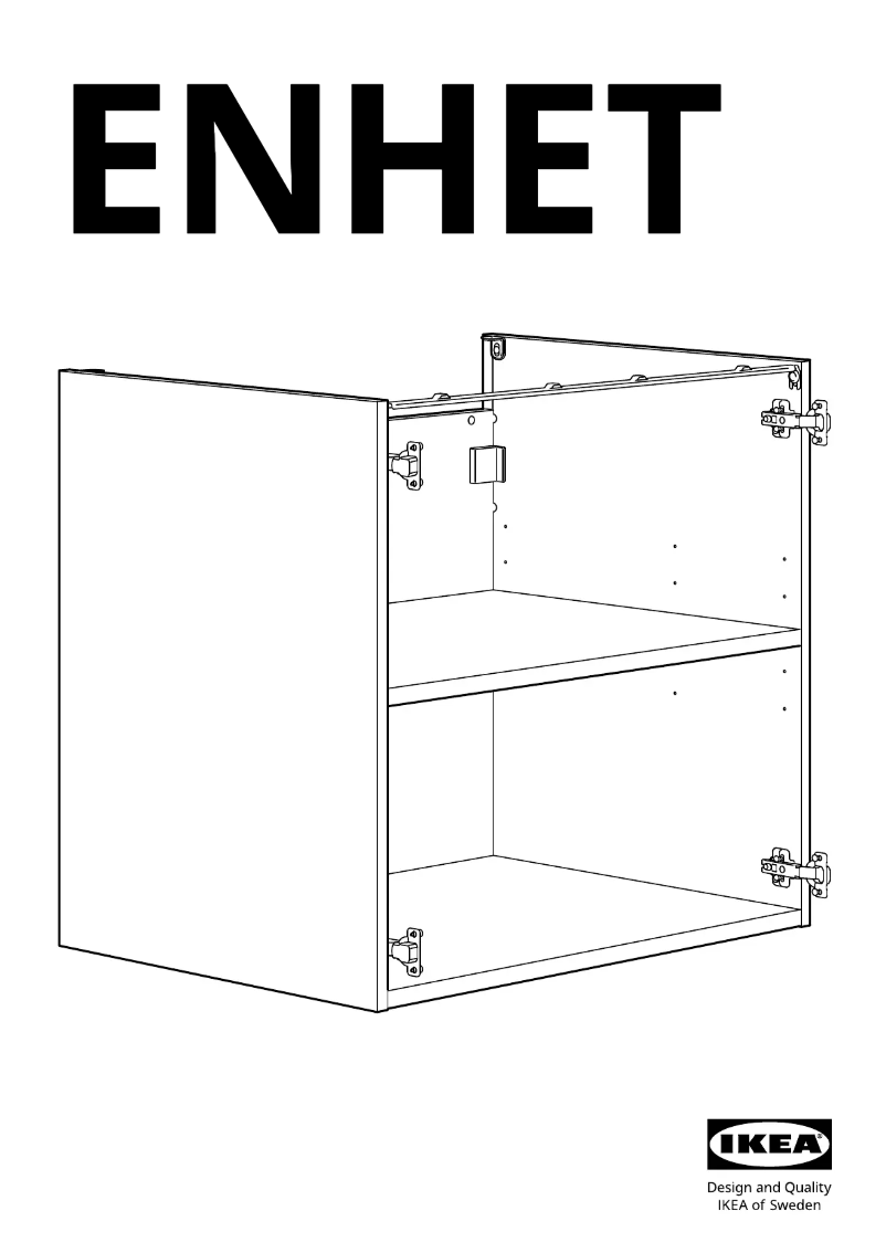 Page 1 de la notice Manuel utilisateur Ikea ENHET 804.404.20