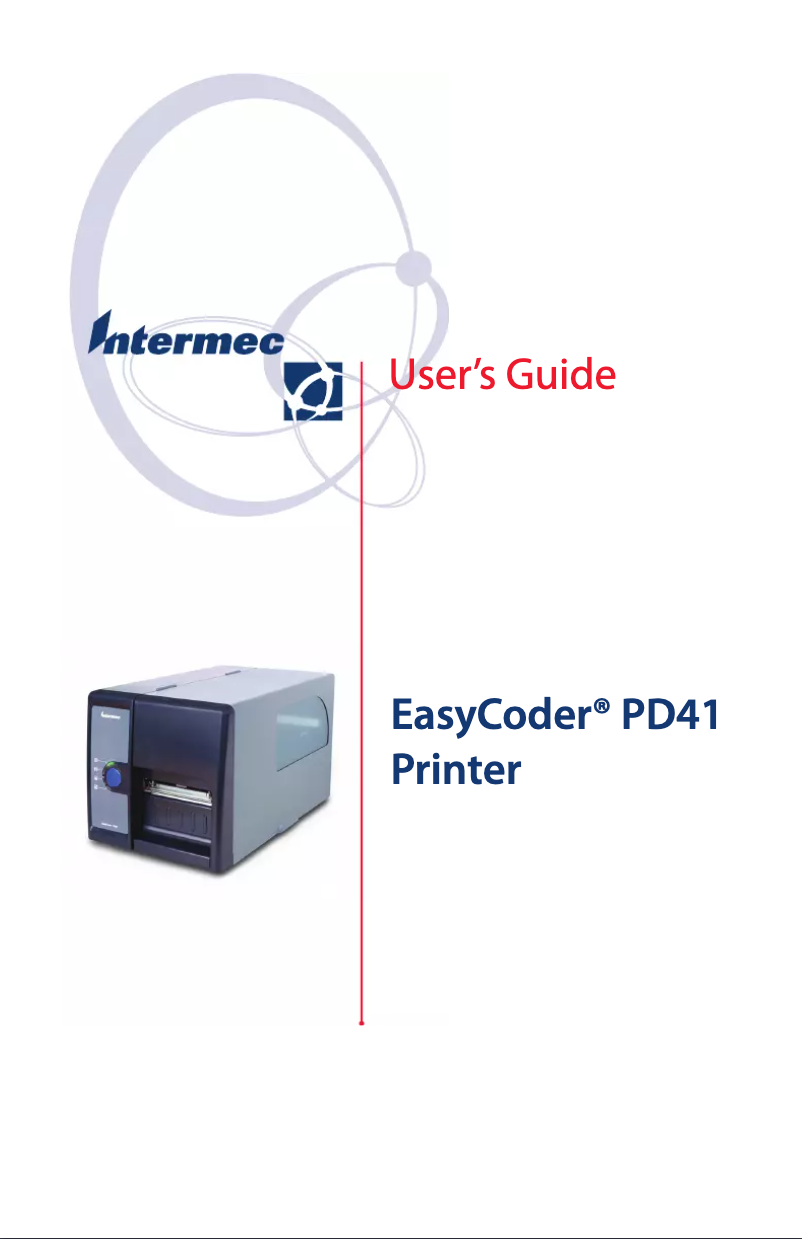 Page 1 of the manual User Manual Intermec EasyCoder PD41