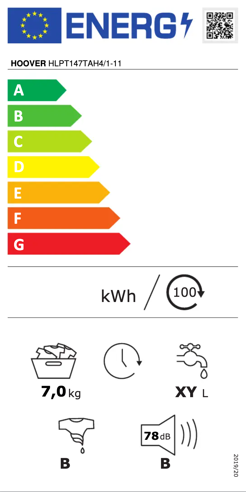 Página 1 del manual Manual de usuario Hoover Link HLPT147TAH4/1-11
