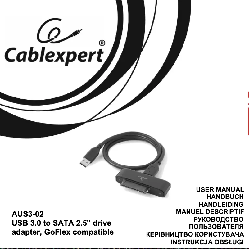 Page 1 de la notice Manuel utilisateur Cablexpert AUS3-02