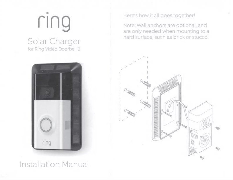 Página 1 del manual Manual de usuario Ring Solar Charger