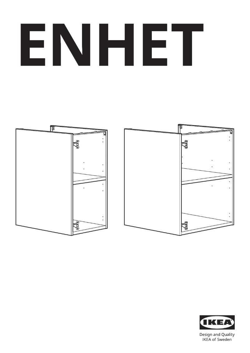 Page 1 de la notice Manuel utilisateur Ikea ENHET 204.404.23