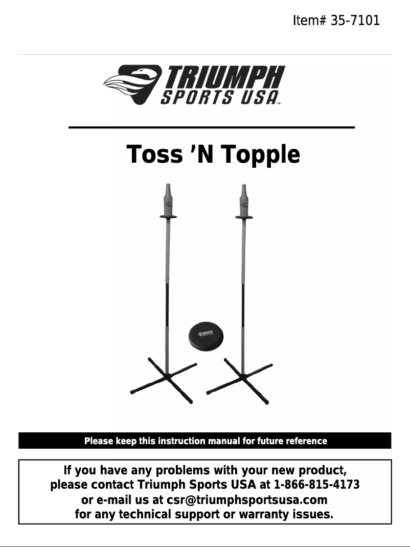 Page 1 de la notice Manuel utilisateur Triumph Toss ’N Topple