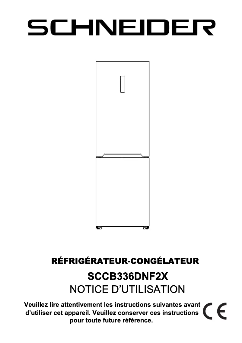Page 1 de la notice Manuel utilisateur Schneider SCCB336DNF2X