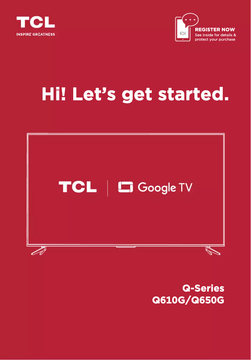 Page 1 de la notice Manuel utilisateur TCL 75Q650G