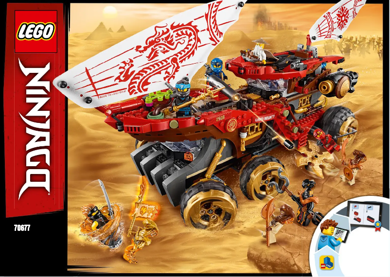 Page 1 de la notice Manuel utilisateur Lego Ninjago 70677