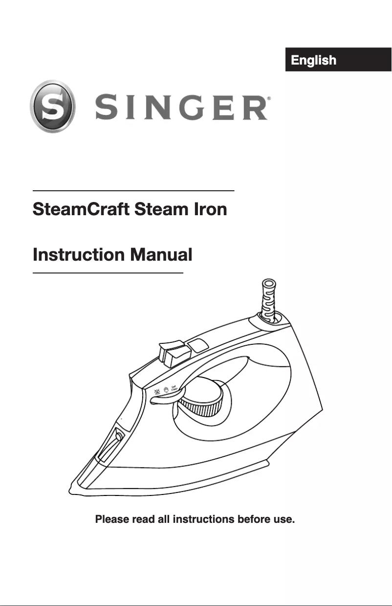Page 1 de la notice Manuel utilisateur Singer SteamCraft