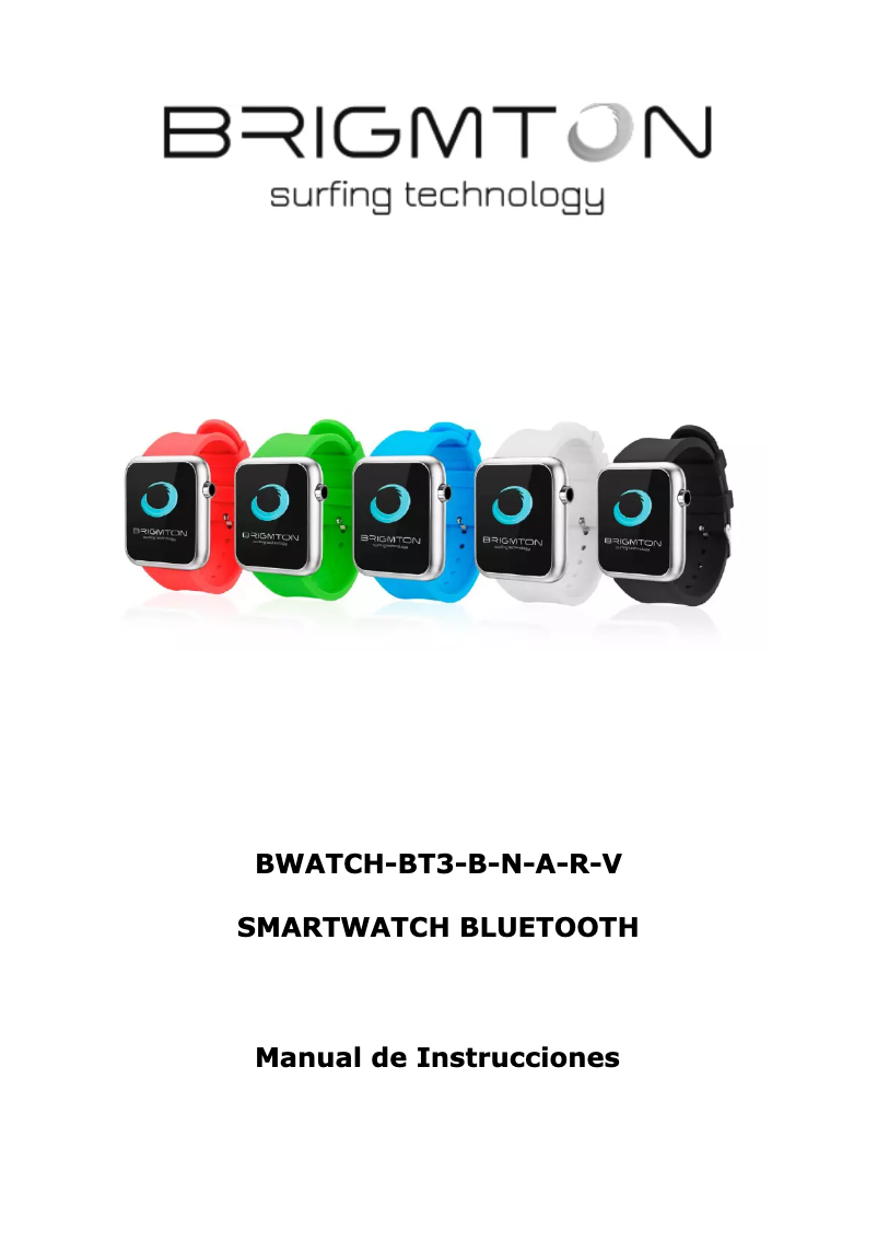 Page 1 de la notice Manuel utilisateur Brigmton BWATCH-BT3V