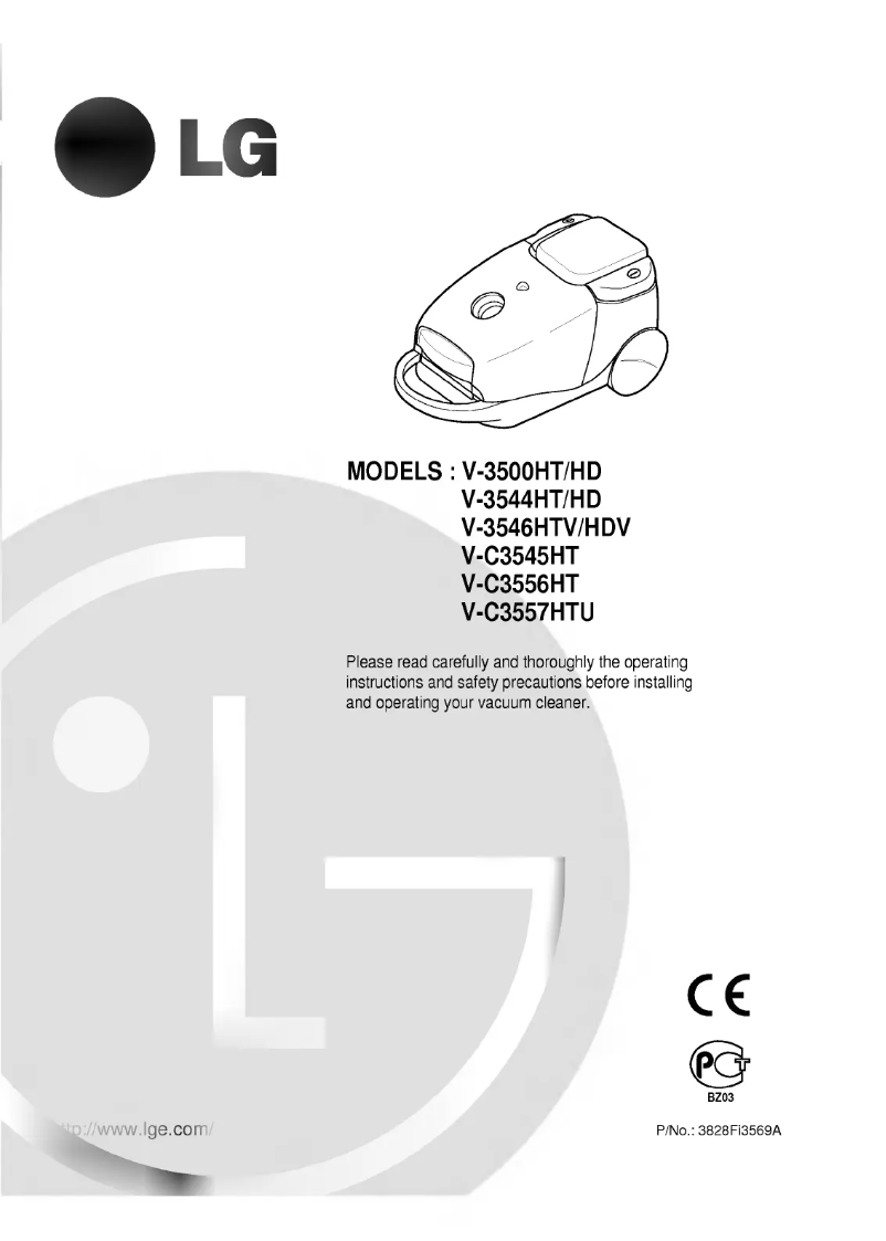 Page 1 de la notice Manuel utilisateur LG VTC3557HTU