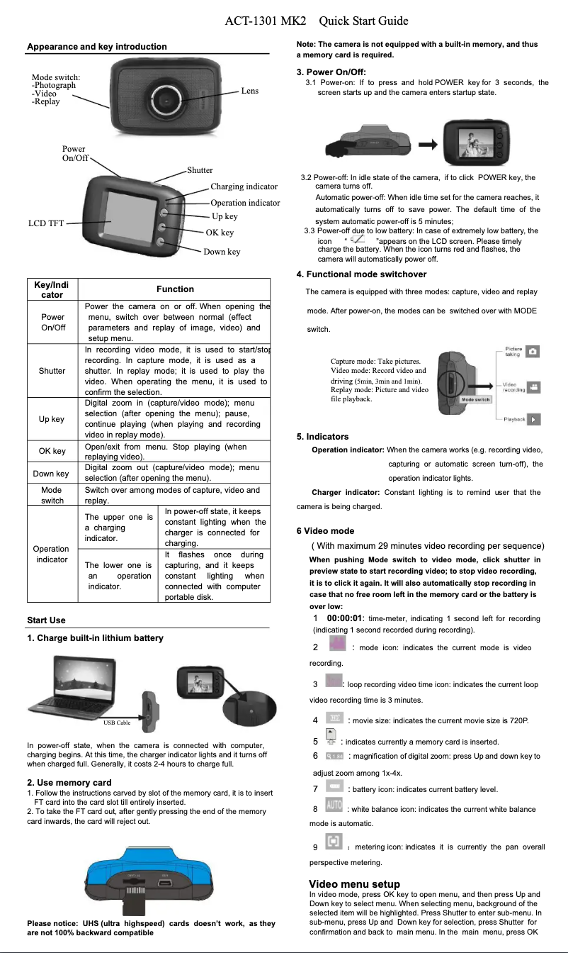 Page 1 de la notice Manuel utilisateur Denver DV-10201