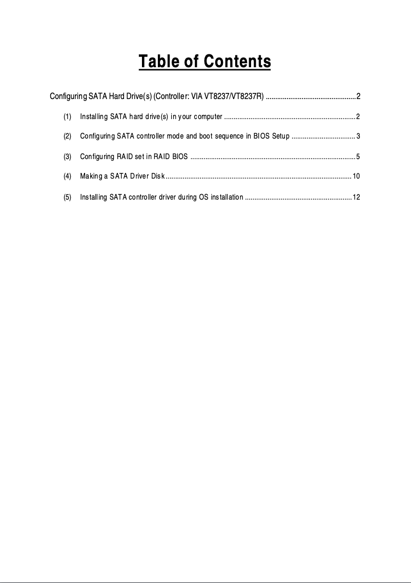 Page 1 de la notice Guide d'installation Gigabyte 7VT600P-RZC