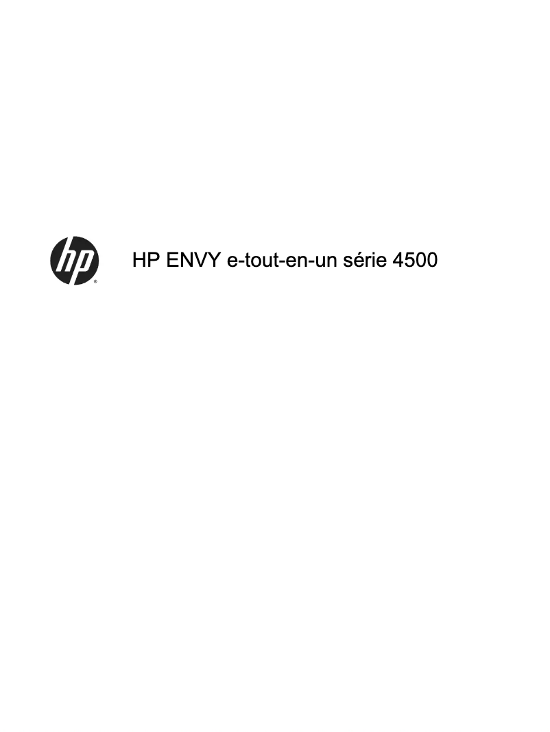 Página 1 del manual Manual de usuario HP ENVY 4500 e-All-in-One