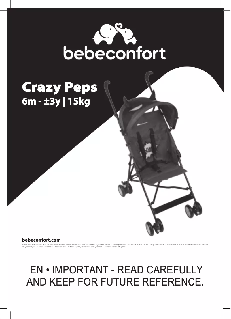 Page 1 de la notice Manuel utilisateur Bebe Confort Crazy Peps