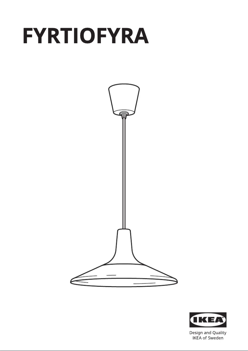 Image de la première page du manuel de l'appareil FYRTIOFYRA 705.108.85